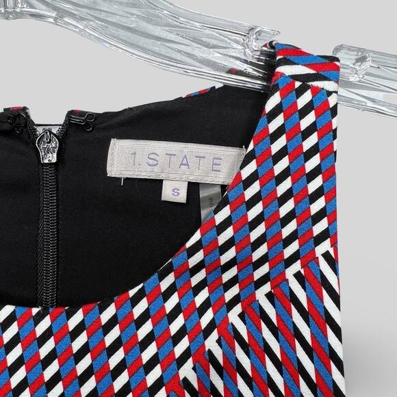 1. State Geometric Cutout Dress - Picture 6 of 7